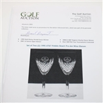 Brad Bryant’s Set of Two (2) 1995 AT&T Pebble Beach Pro-Am Wine Glasses