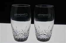 Brad Bryant’s Set of Two (2) Insperity Championship Waterford Drinking Glasses