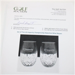 Brad Bryant’s Set of Two (2) Insperity Championship Waterford Drinking Glasses