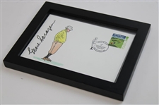 Gene Sarazen Signed Personal Framed Hole In One Postage Stamp Cachet JSA ALOA