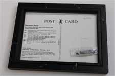 Gene Sarazen Signed Personal Framed Hole In One Postage Stamp Cachet JSA ALOA