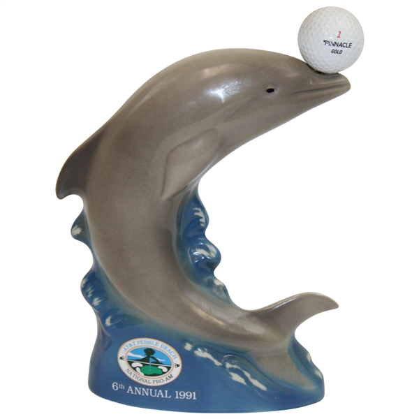 Brad Bryant’s Ltd. Ed. 1991 6th Annual AT&T Pebble Beach Pro-Am Dolphin Beam Kentucky Bourbon Decanter