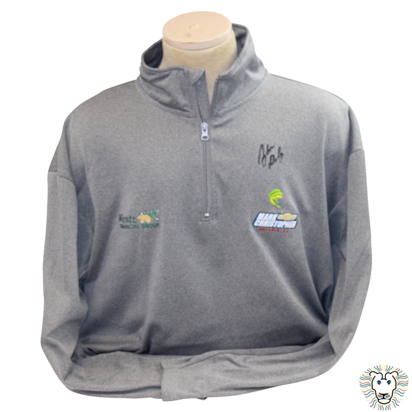 John Daly Signed Grey Cool Fish Pullover with Sponsors JSA ALOA