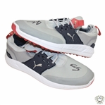 John Daly Signed Match Used Grey & Blue Puma Golf Shoes - Daly Collection