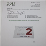 John Daly Signed 2 Time Major Winner Flag - Daly Collection JSA ALOA