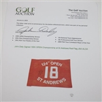 John Daly Signed 1995 OPEN Championship at St Andrews Red Flag JSA ALOA