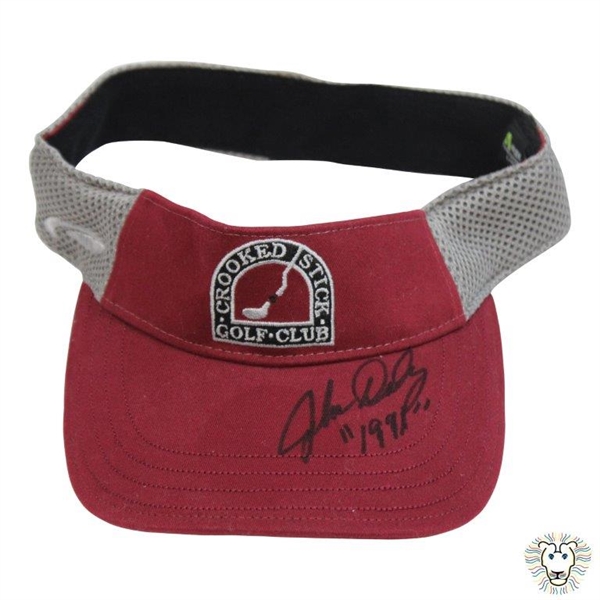 John Daly Signed Crooked Stick Golf Club Visor JSA ALOA