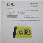 Koepka, Thomas, Daly & 11 others Signed 2024 PGA Championship At Valhalla Flag JSA ALOA