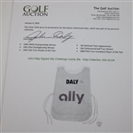 John Daly Signed Ally Challenge Caddy Bib - Daly Collection JSA ALOA