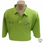 John Daly Signed Neon Green Cool Fish Collared Shirt with Sponsors JSA ALOA