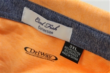 John Daly Signed Orange Cool Fish Collared Shirt with Sponsors JSA ALOA