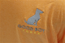 John Daly Signed Orange Cool Fish Collared Shirt with Sponsors JSA ALOA