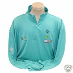 John Daly Signed Teal Cool Fish Pullover with Sponsors JSA ALOA
