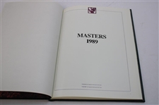 1989 Masters Tournament Green Annual Book - Nick Faldo Winner - Calcavecchia Collection