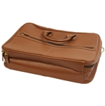 Masters Tournament Logo Brown Leather Laptop Bag w/Box