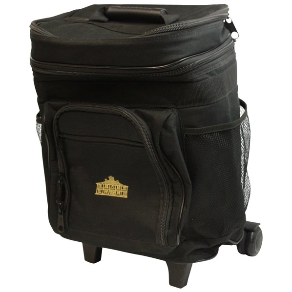 Augusta National Golf Club Clubhouse Logo Black Cooler w/Sliding Handle & Wheels