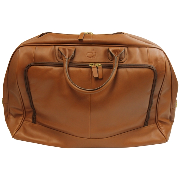 Masters Tournament Logo Brown Leather Tote Bag w/Original Box