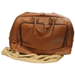 Masters Tournament Logo Brown Leather Tote Bag w/Original Box