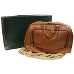 Masters Tournament Logo Brown Leather Tote Bag w/Original Box