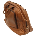Masters Tournament Logo Brown Leather Tote Bag w/Original Box