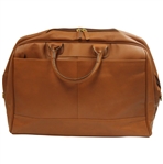 Masters Tournament Logo Brown Leather Tote Bag w/Original Box