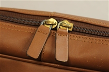 Masters Tournament Logo Brown Leather Tote Bag w/Original Box