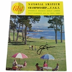 Jack Nicklaus Signed 1961 US Amateur at Pebble Beach Official Program JSA ALOA