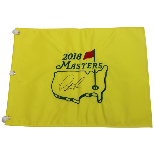 Patrick Reed Signed 2018 Masters Embroidered Flag JSA ALOA