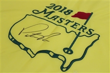 Patrick Reed Signed 2018 Masters Embroidered Flag JSA ALOA