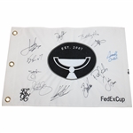 Spieth, Mcilroy, Thomas, & Other Champs Signed Tour Championship East Lake Flag JSA ALOA