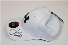 Jordan Spieth Signed Under Armour White Hat Beckett #C30862