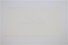 Ben Hogan Signed Index Card JSA ALOA