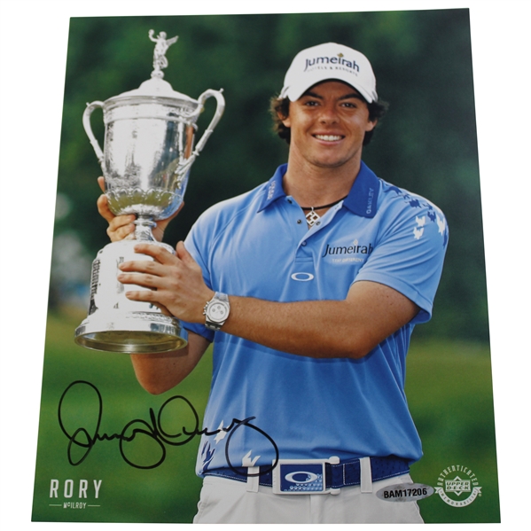 Rory McIlroy Signed 1st Major Upper Deck UDA Photo