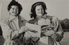 Louise Suggs & Babe Zaharias 1947 AP Wire Photo