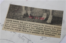 Louise Suggs & Babe Zaharias 1947 AP Wire Photo