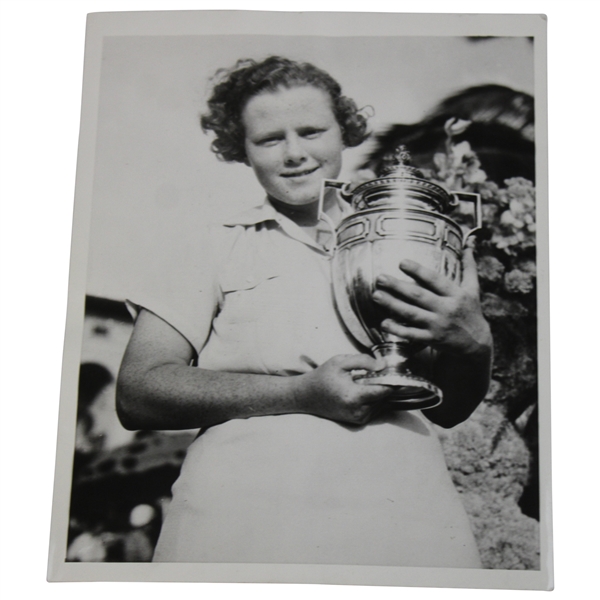 Patty Berg 1938 Miami Biltmore Womens Golf Championship Trophy Photo
