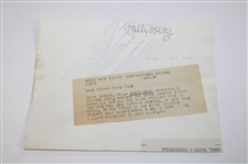 Patty Berg 1938 Miami Biltmore Women's Golf Championship Trophy Photo