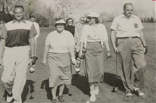 Johnny Cochran, Patty Berg, James Roessler & Bill Carey 1953 Photo Walking Down The Fairway 