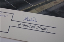 Roger Craig, Johnny Podres & Clem Labine Signed Piece of Baseball History Ebbets Field Poster JSA ALOA