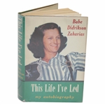 Babe Zaharias Signed 1955 1st Ed This Life I’ve Led JSA ALOA