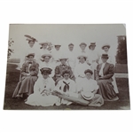 Original Sepia Photo Of Women Golfers Circa 1900 