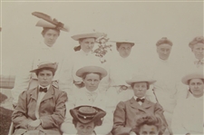 Original Sepia Photo Of Women Golfers Circa 1900 