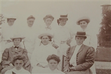 Original Sepia Photo Of Women Golfers Circa 1900 