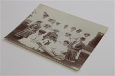 Original Sepia Photo Of Women Golfers Circa 1900 