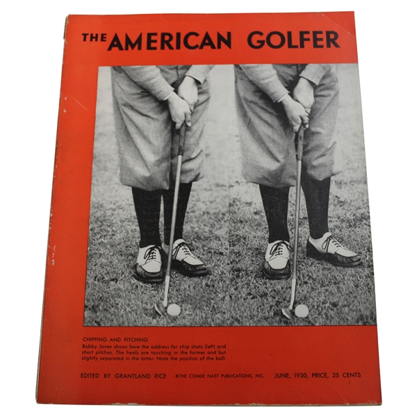 June 1930 American Golfer Magazine Bobby Jones Cover