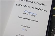 Two (2) Signed Golf Collector Books by John & Mort Olman & Pete Georgiady 