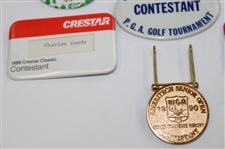 Ten (10) Tournament Contestant Badges - Lucky, Sahara, Crestar & more - Charles Coody Collection