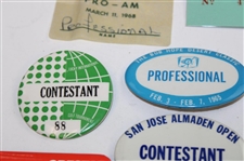 Ten (10) Tournament Contestant Badges - Lucky, Sahara, Crestar & more - Charles Coody Collection