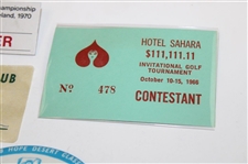 Ten (10) Tournament Contestant Badges - Lucky, Sahara, Crestar & more - Charles Coody Collection
