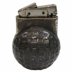 Square Mesh Pattern Dark Tone Golf Ball Themed Lighter